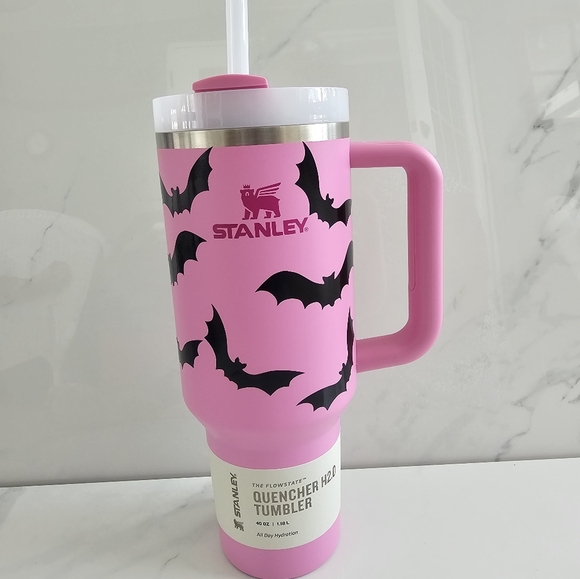 Bat Halloween Pink 40OZ Stanley - Picture 2 of 3
